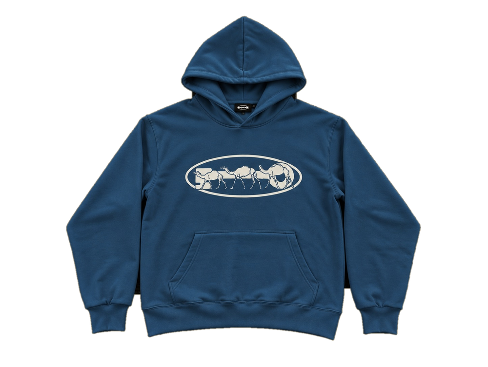 Paledonia blue hoodie front transparent background