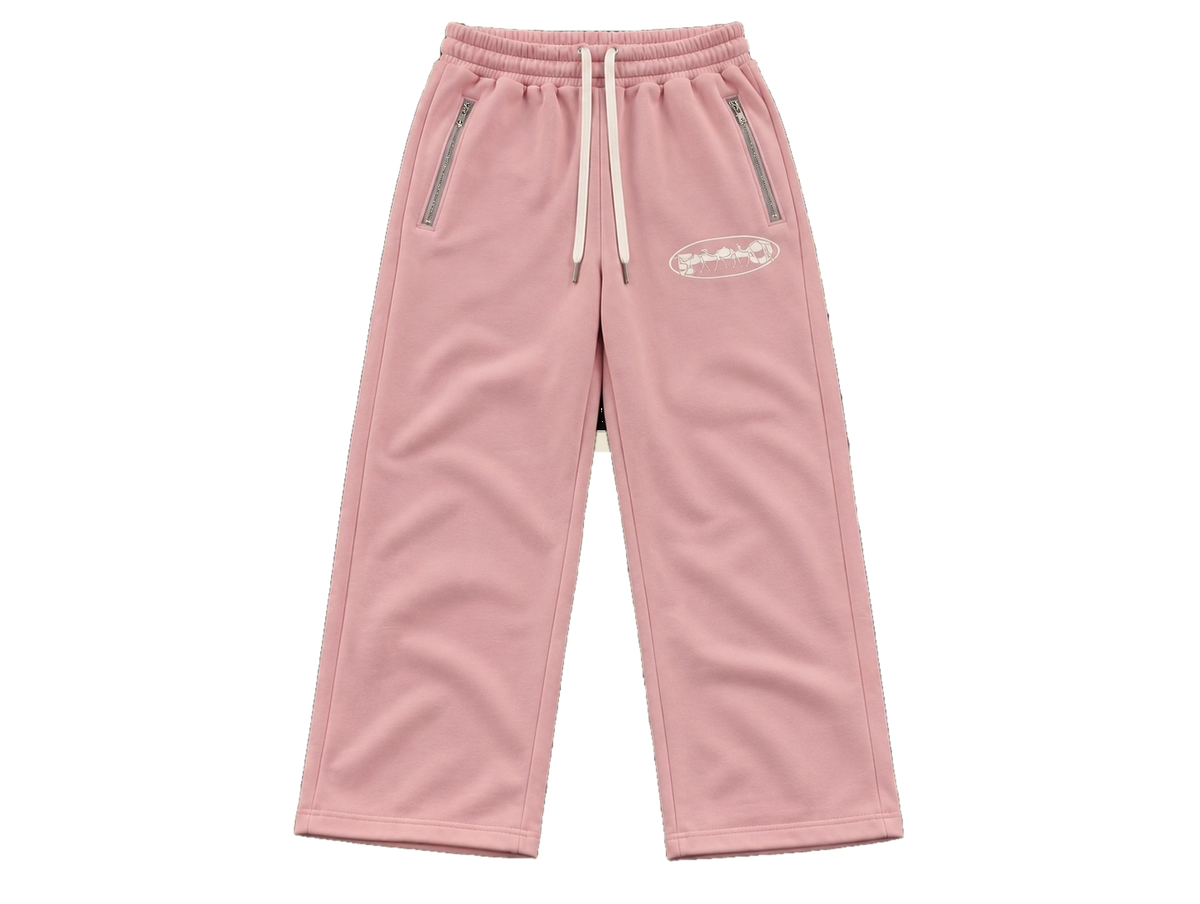 Paledonia pink sweats front transparent background